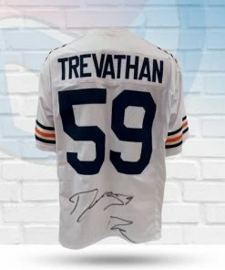 Fan Cave Sports Danny Trevathan Chicago Bears Autographed Custom Jersey Autographed Memorabilia