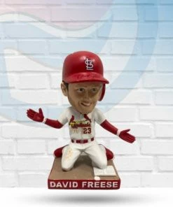 St. Louis Cardinals Stadium Giveaway David Freese St Louis Cardinals Autographed Bobblehead - COA