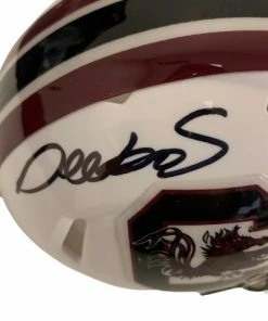The Jersey Source Deebo Samuel South Carolina Gamecocks Autographed Mini Speed Helmet - Beckett Autographed Memorabilia