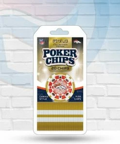 Masterpieces Puzzle Co ALL NFL Denver Broncos 20 Piece Poker Chips