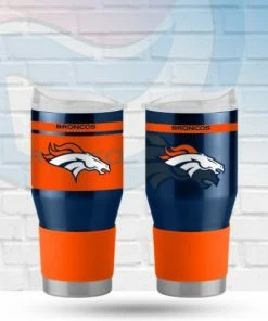 Logo Brands Denver Broncos 24oz Twist Stainless Tumbler
