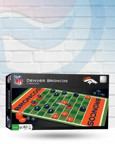 Masterpieces Puzzle Co Denver Broncos Collectible Checkers Set Games 1 Masterpieces Puzzle Co Denver Broncos Collectible Checkers Set Games