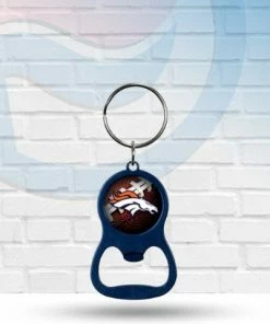 Rico Industries Denver Broncos Colored Bottle Opener Keychain Keychains