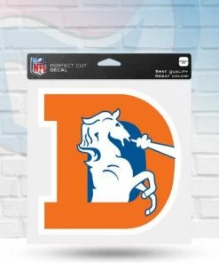 WinCraft Denver Broncos Retro Perfect Cut Decal 8" X 8" Decals