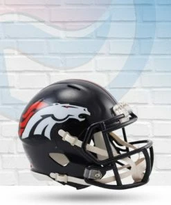 Score Here Collectibles Denver Broncos Speed Riddell Mini Football Helmet