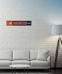 WinCraft Wall Signs Denver Broncos Street Zone Plastic Way Sign