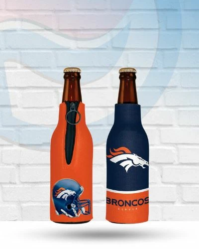 WinCraft Denver Broncos Team Logo Bottle Hugger Koozie 1 WinCraft Denver Broncos Team Logo Bottle Hugger Koozie