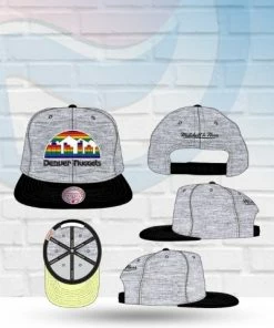Mitchell & Ness Denver Nuggets Mitchell And Ness Heather Underpop Snapback Hat Hats