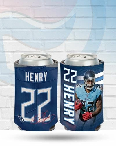 WinCraft Derrick Henry Tennessee Titans Can Koozie Drinkware 1 WinCraft Derrick Henry Tennessee Titans Can Koozie Drinkware