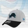 New Era Detroit Lions 2021 Sideline Road 9FORTY Adjustable Hat Hats