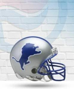 Score Here Collectibles Detroit Lions 83-02 Throwback Riddell Mini Football Helmet
