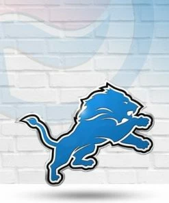 Michigan Detroit Lions Auto Badge Decal