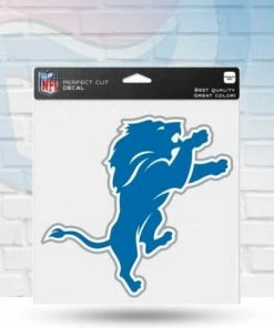 Michigan Detroit Lions Color Perfect Cut Decal 8" X 8"
