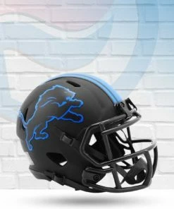 Score Here Detroit Lions Eclipse Speed Riddell Mini Football Helmet Collectibles