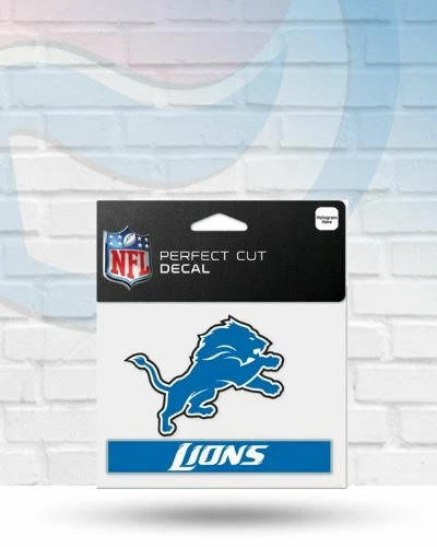 Michigan Decals Detroit Lions Perfect Cut Decal 4" X 5" 1 Michigan Decals Detroit Lions Perfect Cut Decal 4" X 5"