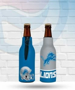 Michigan Drinkware Detroit Lions Team Logo Bottle Hugger Koozie