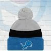 Fan Cave Sports Detroit Lions Triblock Knit Pom Beanie