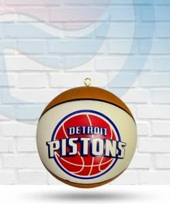Michigan Detroit Pistons Sports Plastic Christmas Tree Ornament