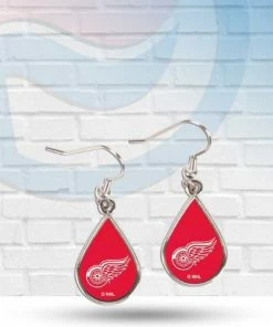 Michigan Detroit Red Wings Dangle Earrings Accessories