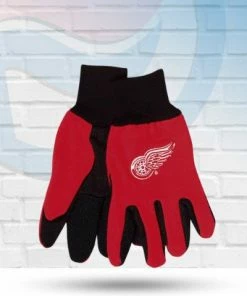 Michigan Accessories Detroit Red Wings Two Tone Sport Utility Gloves