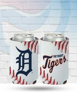 Michigan Drinkware Detroit Tigers Ball Design Can Koozie