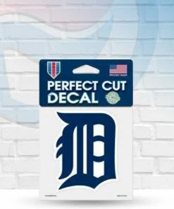 Michigan Decals Detroit Tigers Perfect Cut Decal 4" X 4"