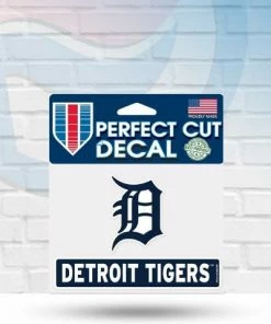 Michigan Detroit Tigers Perfect Cut Decal 4" X 5"