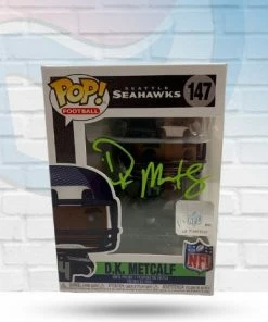 D.K. Metcalf Seattle Seahawks Autographed Funko Pop - Beckett