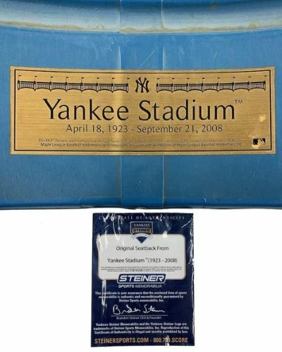 Fan Cave Sports Don Mattingly New York Yankees Autographed Original Seatback - COA Autographed Memorabilia 2 Fan Cave Sports Don Mattingly New York Yankees Autographed Original Seatback - COA Autographed Memorabilia