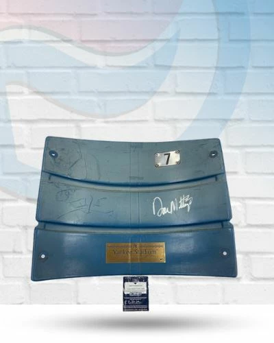 Fan Cave Sports Don Mattingly New York Yankees Autographed Original Seatback - COA Autographed Memorabilia 1 Fan Cave Sports Don Mattingly New York Yankees Autographed Original Seatback - COA Autographed Memorabilia