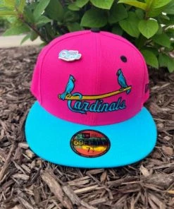 Fan Cave X New Era Exclusive St Louis Cardinals Birds On A Bat 59FIFTY "Miami Vice" Fitted Hat Exclusive Items