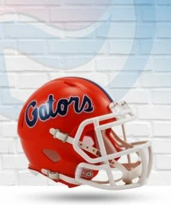 Score Here Florida Gators Orange Speed Riddell Mini Football Helmet
