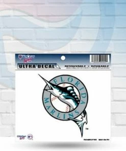 Michigan Florida Marlins Vintage Multi Use Decal 5" X 6"