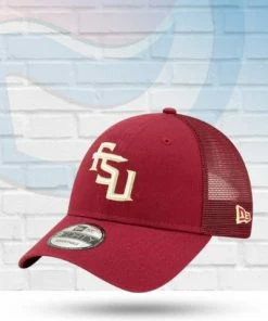 New Era Hats Florida State Seminoles Trucker 9FORTY Adjustable Hat