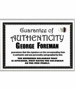 Fan Cave Sports Autographed Memorabilia George Foreman Autographed Black Everlast Boxing Glove - JSA 7 Fan Cave Sports Autographed Memorabilia George Foreman Autographed Black Everlast Boxing Glove - JSA