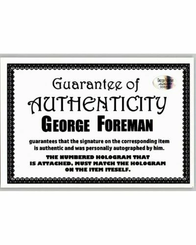 Fan Cave Sports Autographed Memorabilia George Foreman Autographed Black Everlast Boxing Glove - JSA 4 Fan Cave Sports Autographed Memorabilia George Foreman Autographed Black Everlast Boxing Glove - JSA