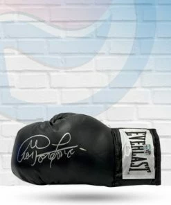 Fan Cave Sports Autographed Memorabilia George Foreman Autographed Black Everlast Boxing Glove - JSA