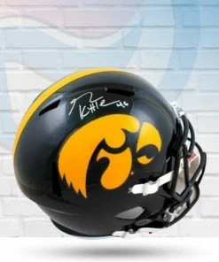 The Jersey Source George Kittle Iowa Hawkeyes Autographed Full Size Speed Replica Helmet - Beckett Autographed Memorabilia