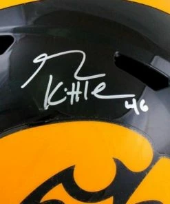 The Jersey Source George Kittle Iowa Hawkeyes Autographed Full Size Speed Replica Helmet - Beckett Autographed Memorabilia
