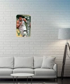 WinCraft Giannis Antetokounmpo Milwaukee Bucks Plastic Player Clubhouse Sign