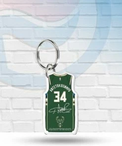 WinCraft Giannis Antetokounmpo Milwaukee Bucks Premium Acrylic Keychain Keychains