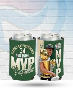 Wincraft Giannis Antetokounmpo MVP Milwaukee Bucks Can Koozie Drinkware