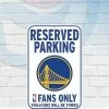 WinCraft Wall Signs Golden State Warriors 11" X 17" Plastic Reserved Parking Sign