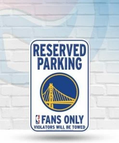WinCraft Wall Signs Golden State Warriors 11" X 17" Plastic Reserved Parking Sign