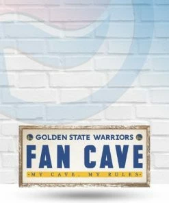 Wincraft Golden State Warriors 8" X 17" Fan Cave Wooden Sign Wall Signs
