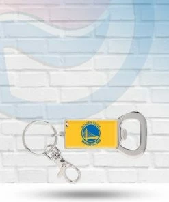 Michigan Keychains Golden State Warriors Bottle Opener Keychain
