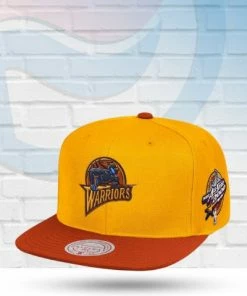 Mitchell & Ness Hats Golden State Warriors Mitchell And Ness 2000 All Star Side Patch Snapback Hat