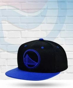 Mitchell & Ness Hats Golden State Warriors Mitchell And Ness Black Royalty Snapback Hat