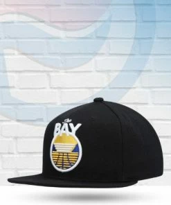 Mitchell & Ness Golden State Warriors Mitchell And Ness Core "The Bay" Black Snapback Hat