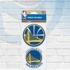WinCraft Golden State Warriors Set Of Two Perfect Cut Decals 4" X 4"